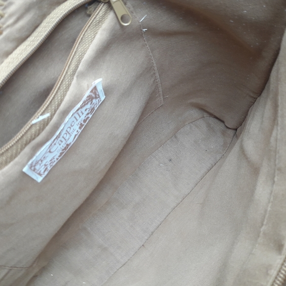 Wicker Bag Woven Purse Wooden Handles Beaded - Picture 7 of 10